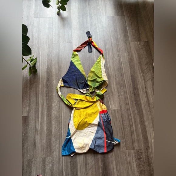 Farai London Gaia multicolor dress size small - Picture 3 of 3